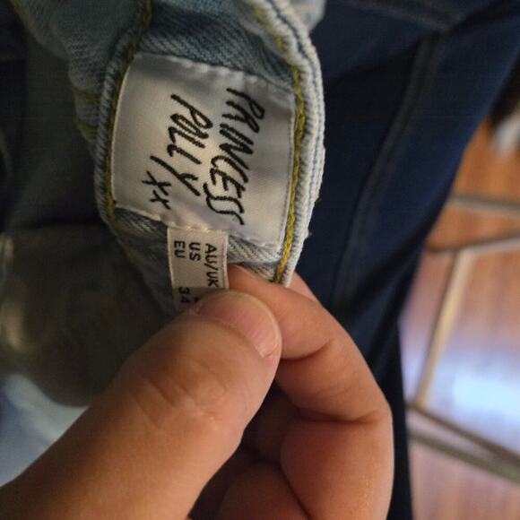 Princess polly jeans womens size 6 blue distressed straight leg light wash denim - Picture 9 of 9